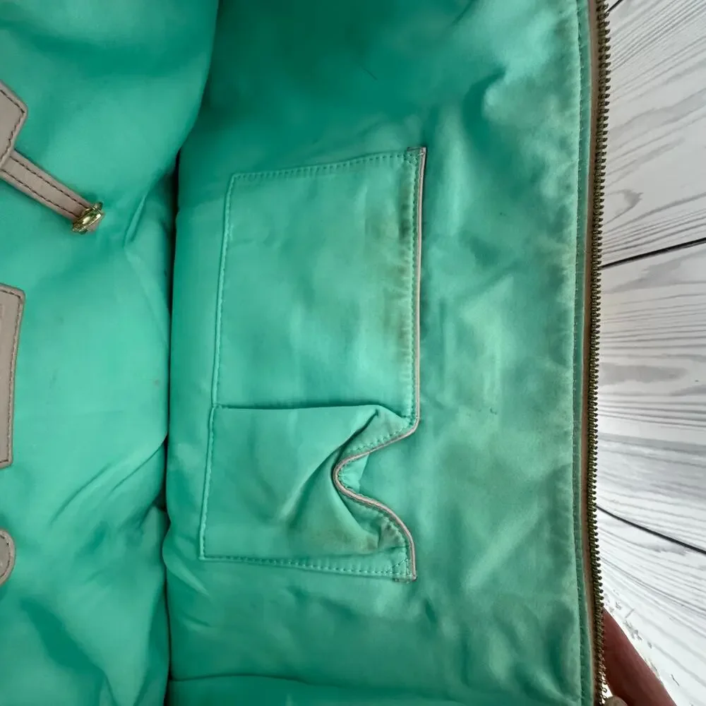 HTF Lily Jade Blush Lorie Diaper Bag Backpack Purse Tote ((READ)